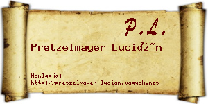Pretzelmayer Lucián névjegykártya